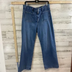 Blue Denim Jeans Wide Leg J. Crew, Size 8