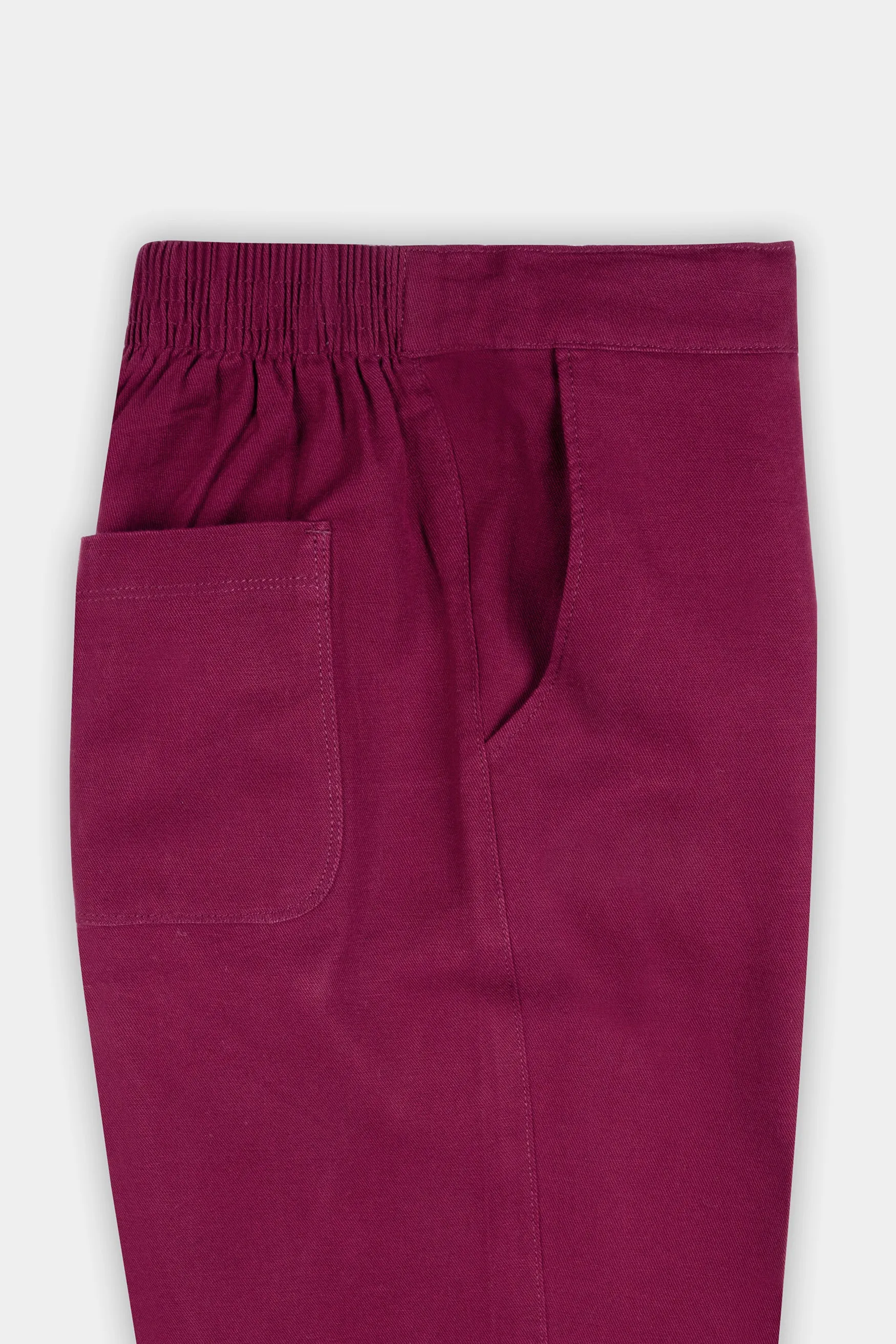 Bordeaux Maroon Ankle Length Premium Cotton Palazzo