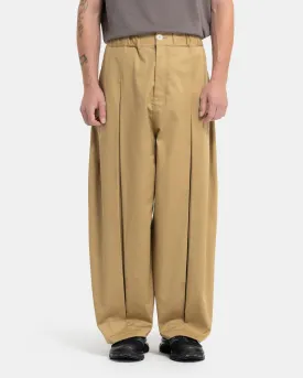 Box Pleat Trouser in Sand