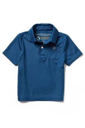 Boys Performance Polo Shirt Navy