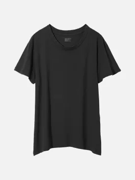 Brady Cotton Tee in Washed Black