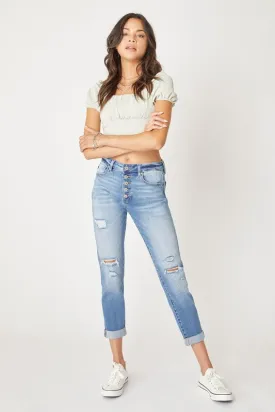 Cali Mid Rise Boyfriend Jean - Kancan