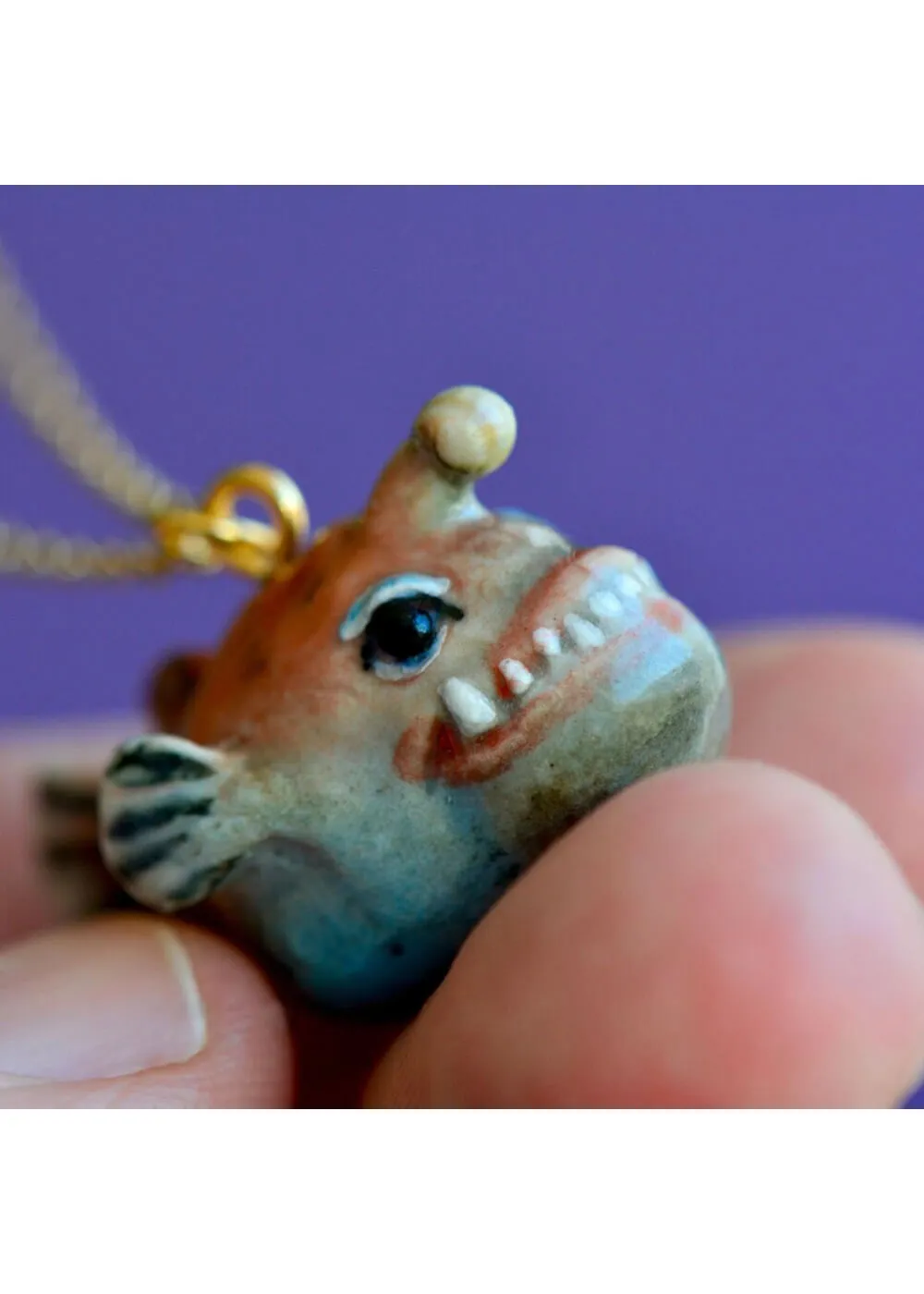 Camp Hollow Angler Fish Necklace Multi