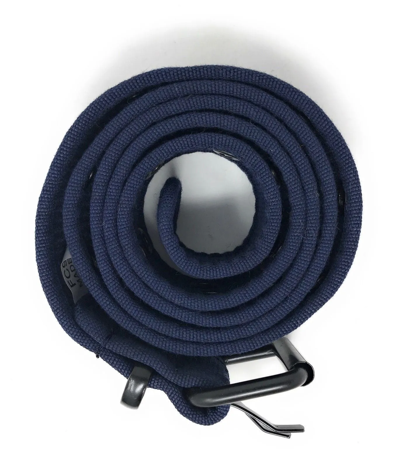 Casaba Canvas Belts Double Row 2 Holes Grommet Fabric Military Mens Women Unisex