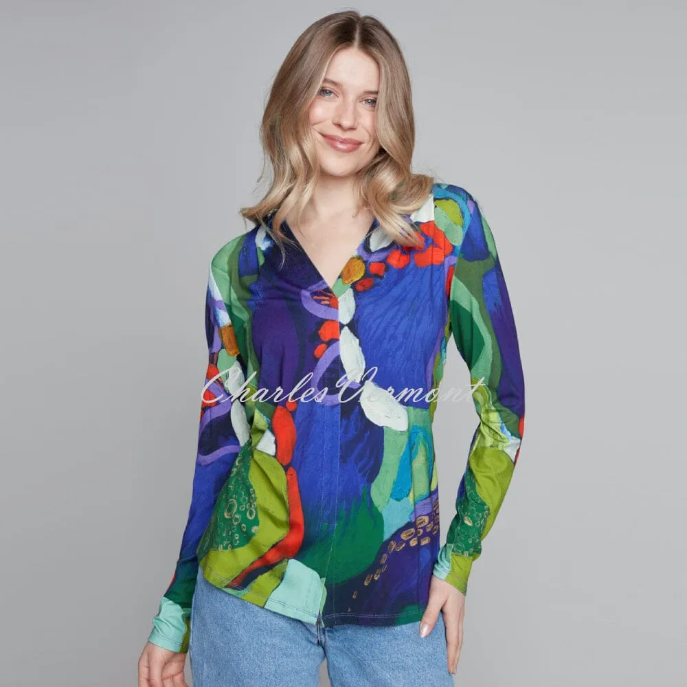 Claire Desjardins 'Loving Amazonia' V-Neck Top - Style 91742