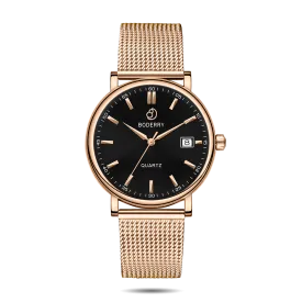 CLASSIC 40MM - Swiss Quartz Movement Watch |  Gold Case & Mesh Strap