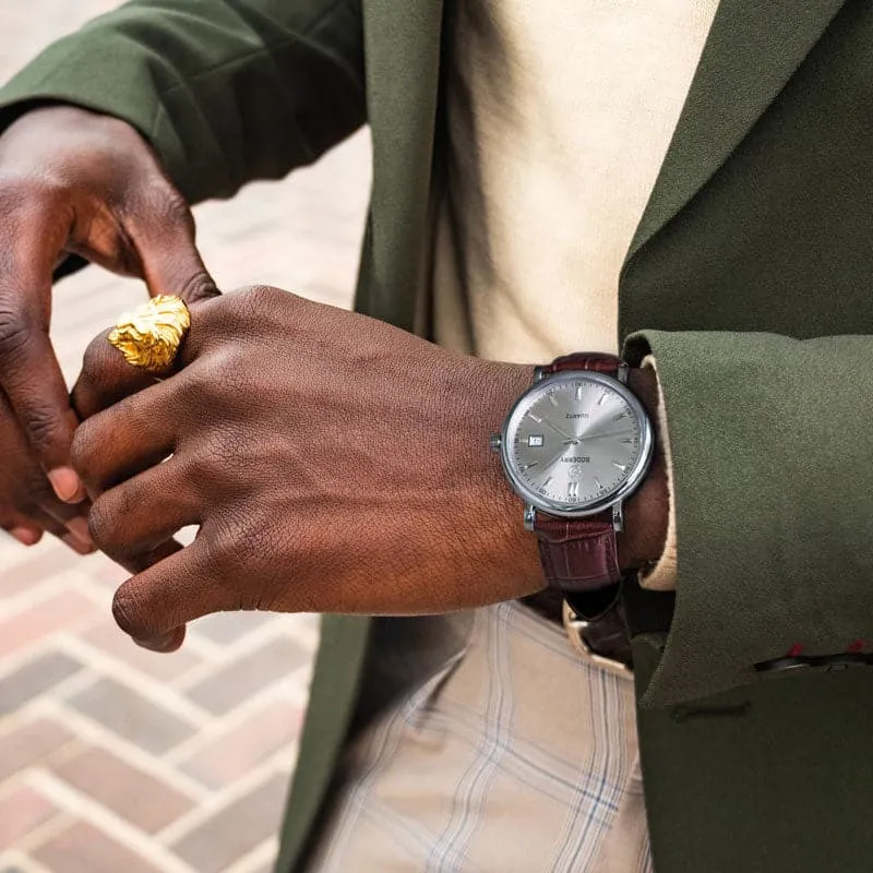 CLASSIC 40MM - Swiss Quartz Movement Watch | Silver & Grey Dial