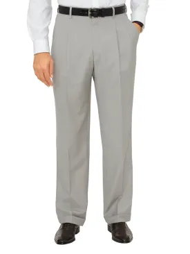 Classic Fit Sharkskin Pleated Suit Pants