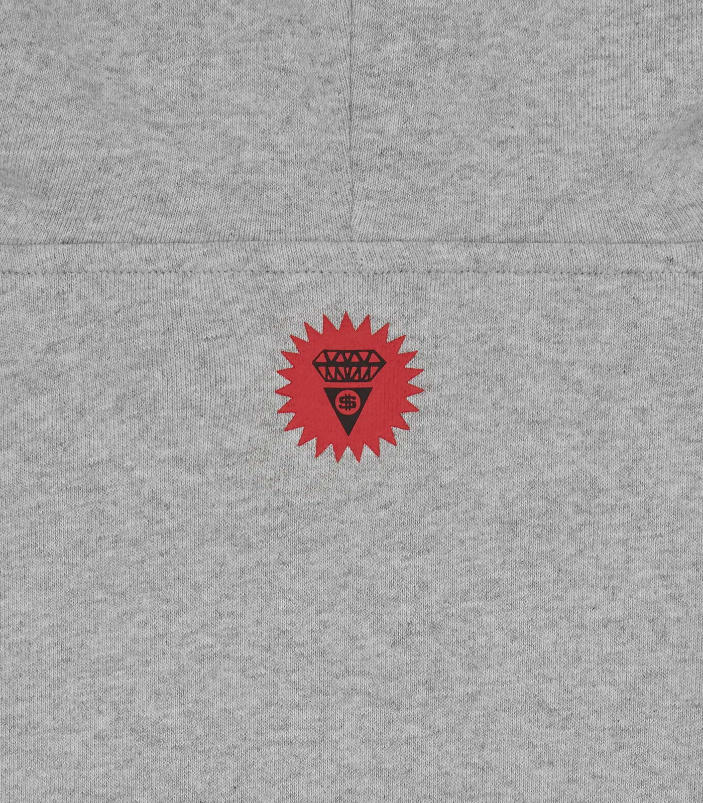 CONES & BONES POPOVER HOOD - HEATHER GREY