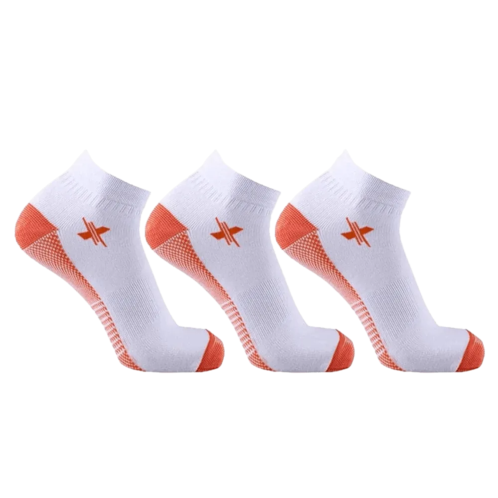 Copper-Infused Compression Socks - White Low Cut (3-Pairs)