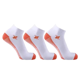 Copper-Infused Compression Socks - White Low Cut (3-Pairs)