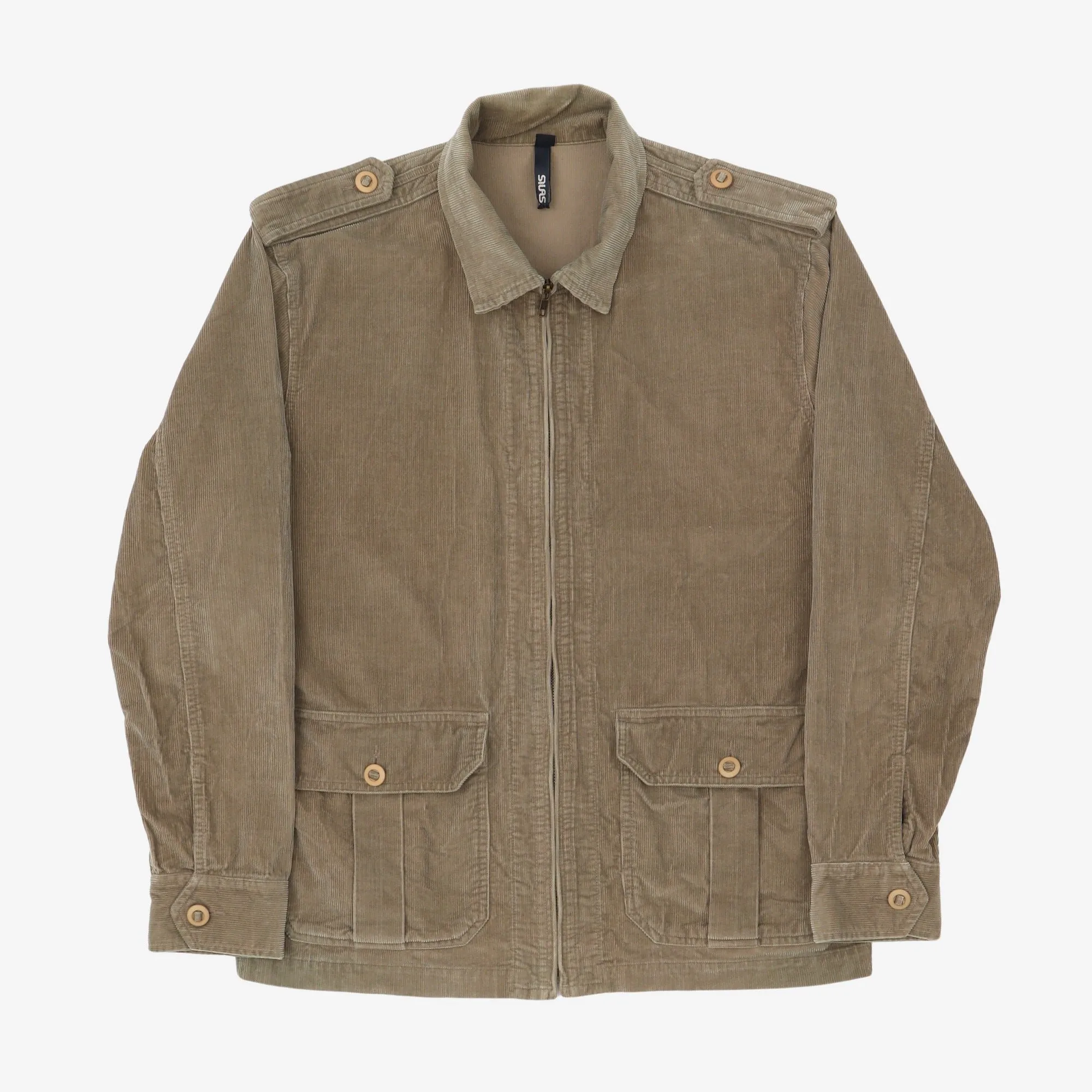 Corduroy Zip Up Jacket