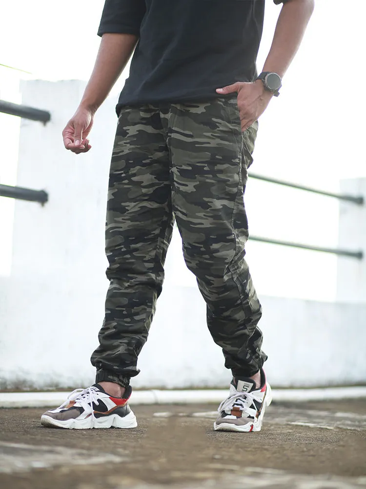 Cotton Army Printed Jogger For Men