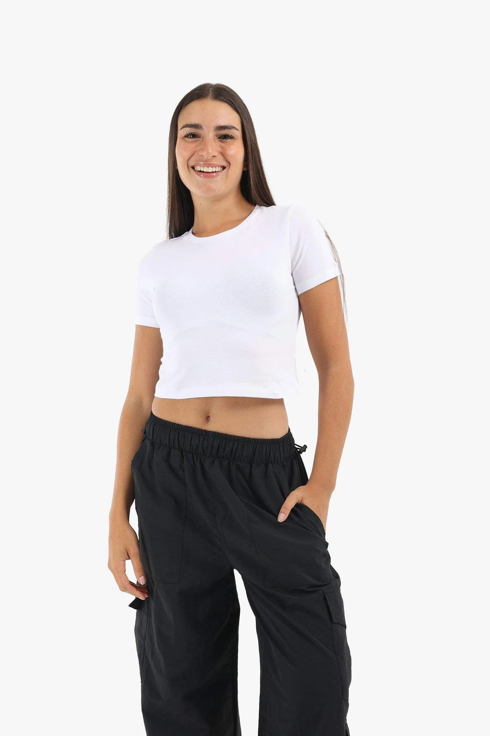 Cotton Basic Crop Top