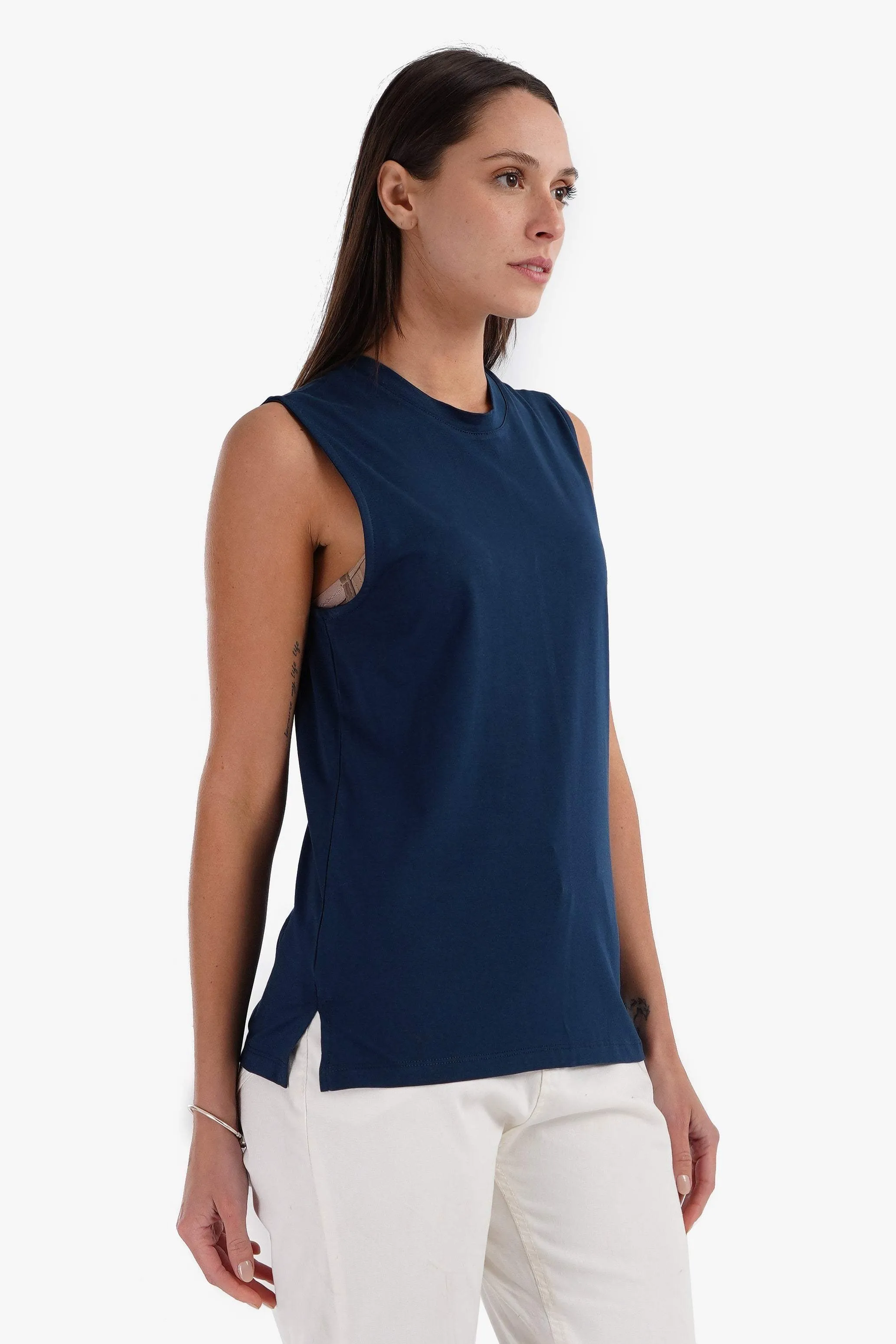 Cotton Soft Sleeveless T-Shirt