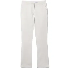 CROPPED COTTON PANTS IN WHITE