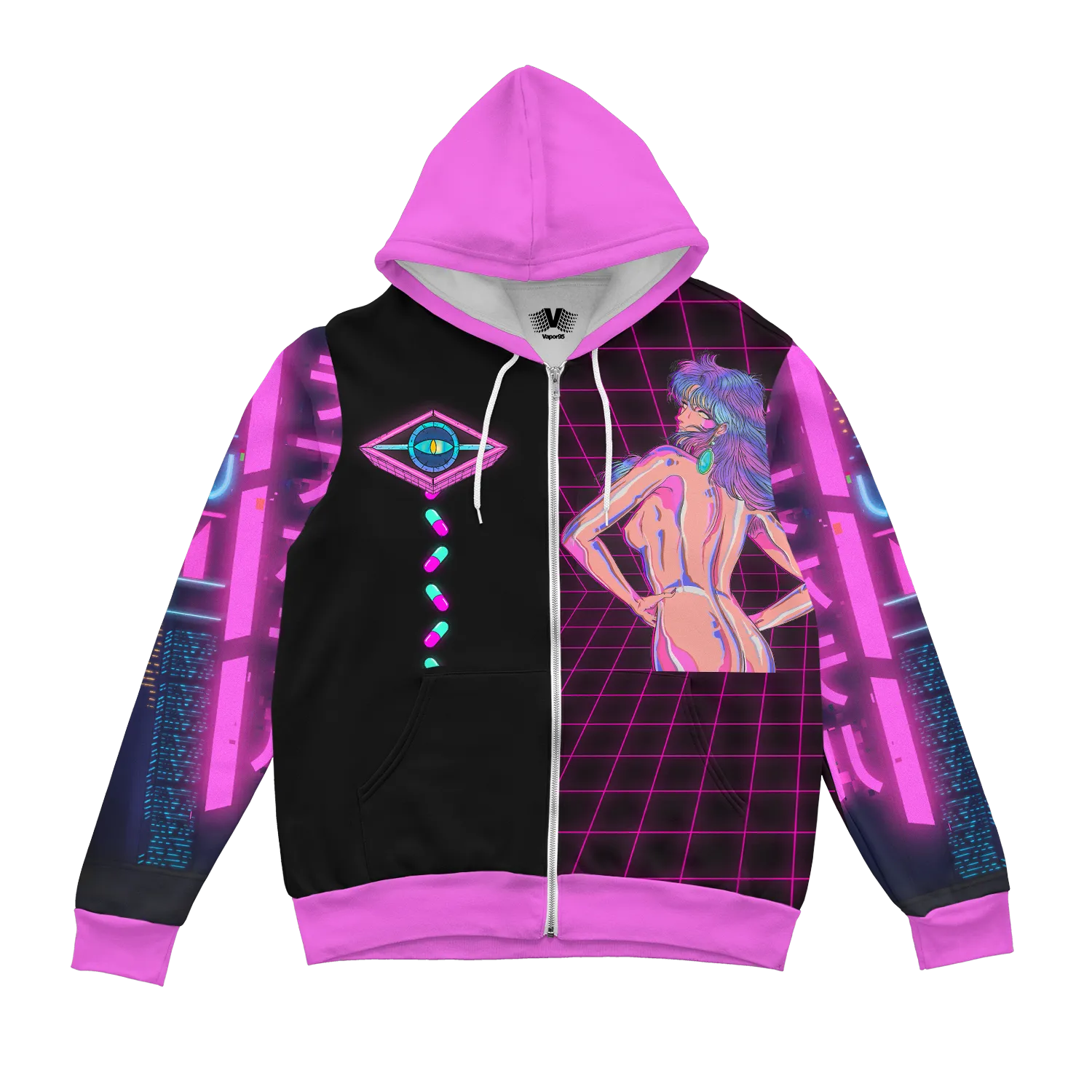 Cybernetic Lust Zip Up Hoodie