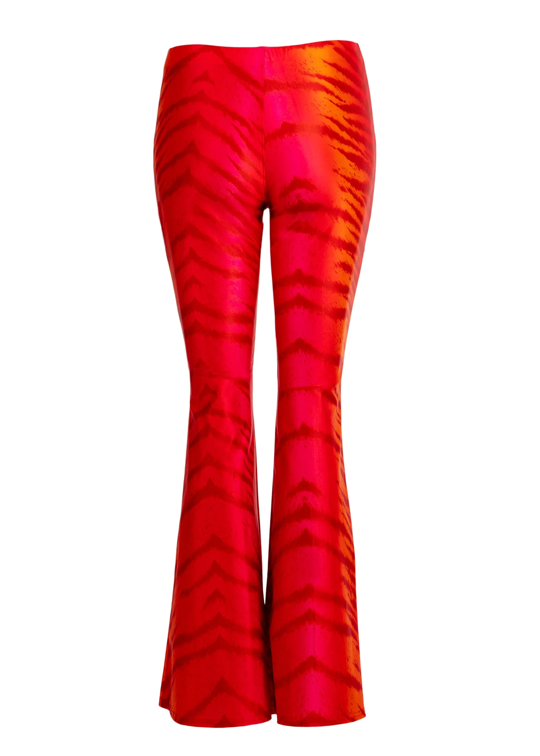 Dalika Flared Trousers Pink Orange Tigris