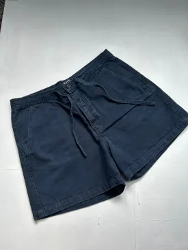 Dark bleu high rise mini short (M)