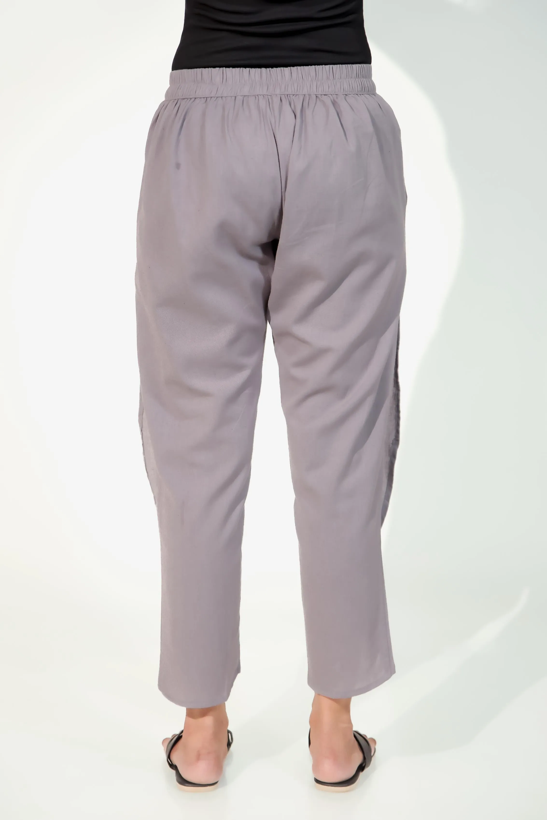 Dark Grey Women's Tulip Trousers