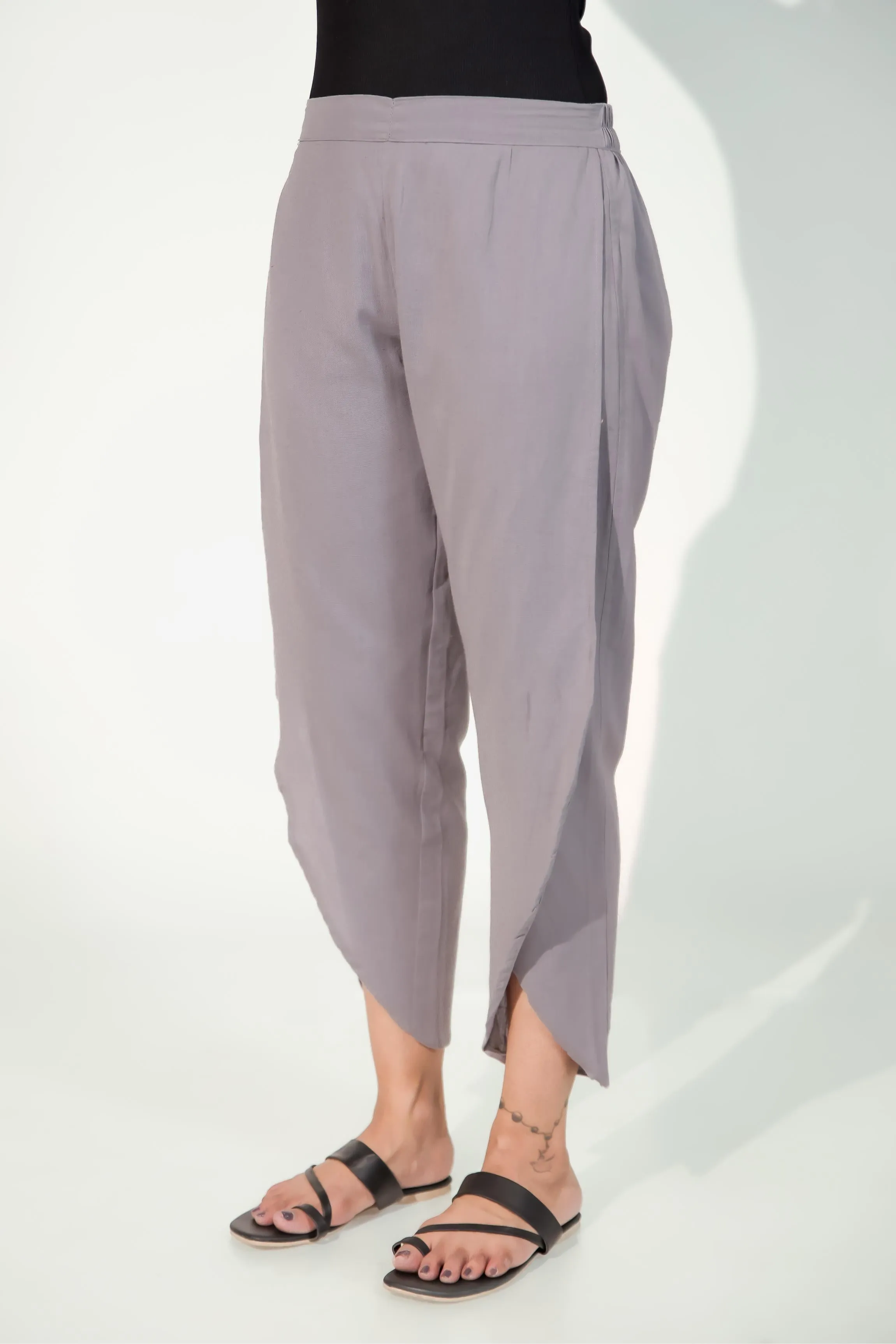 Dark Grey Women's Tulip Trousers