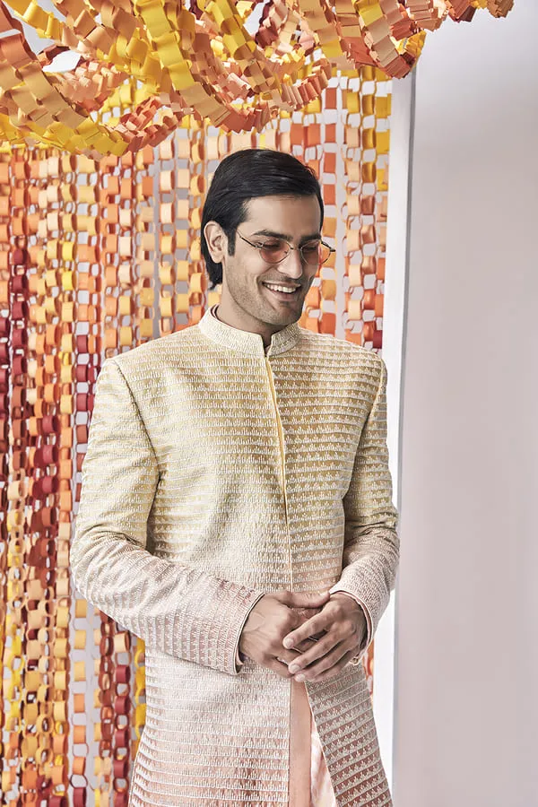 Dashed Triangle Sherwani - Quinn