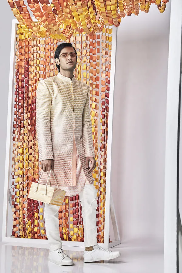 Dashed Triangle Sherwani - Quinn