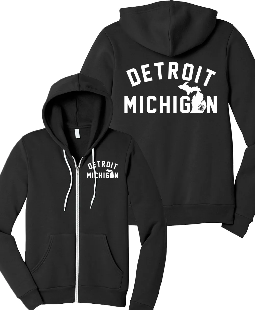 Detroit MI - Zip Up Fleece