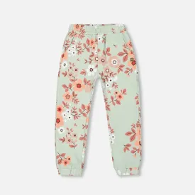 Deux Par Deux French Terry Jogger - Frosty Green