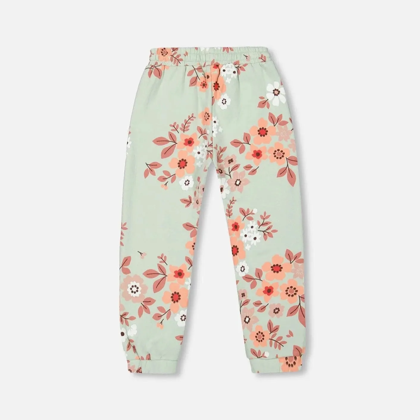 Deux Par Deux French Terry Jogger - Frosty Green