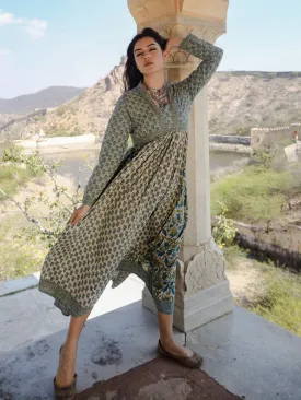 Divena Block Print Mulmul Kurta