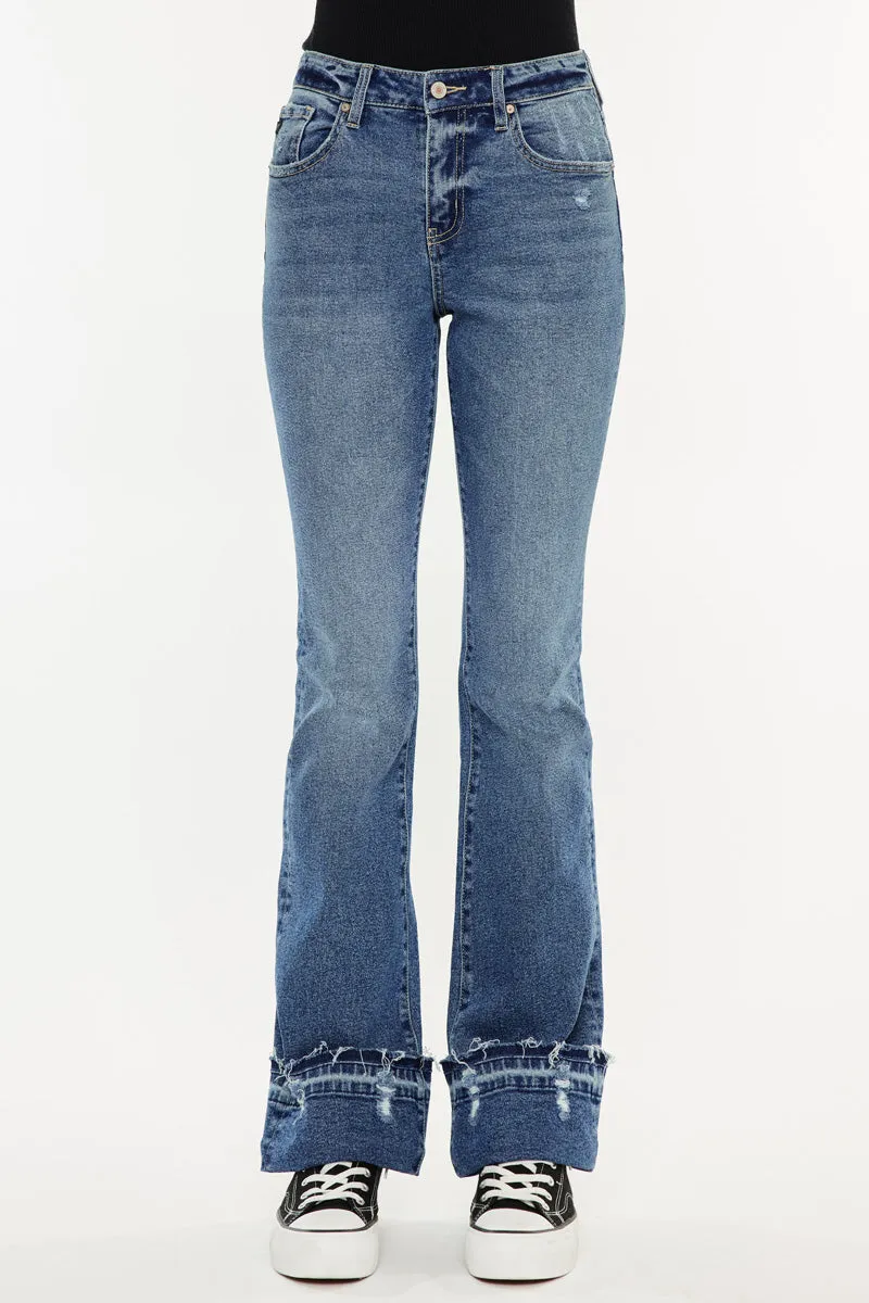 Donna High Rise Bootcut Jeans