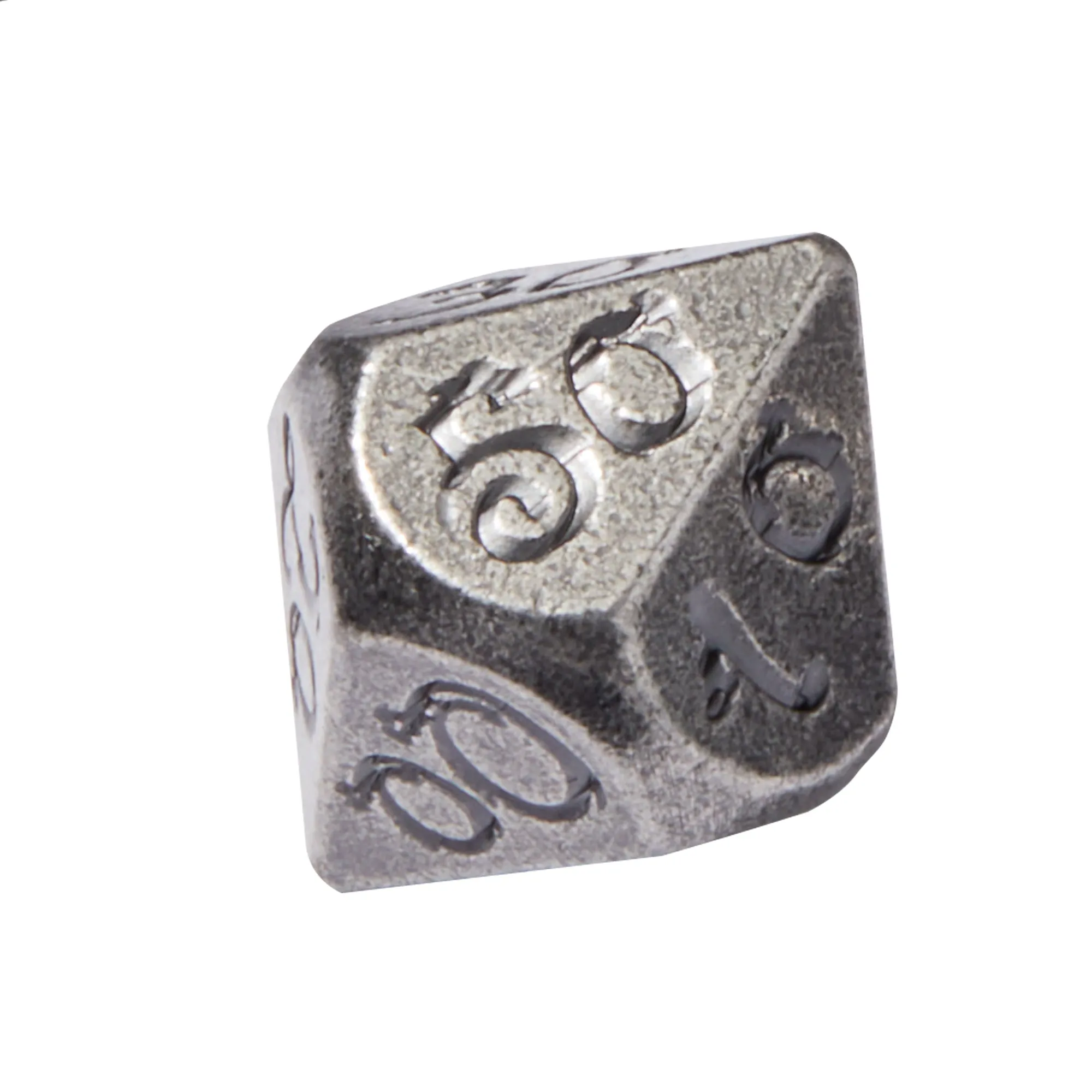 Dwarven Mines Silver Colored Metal 7pc Dice Set