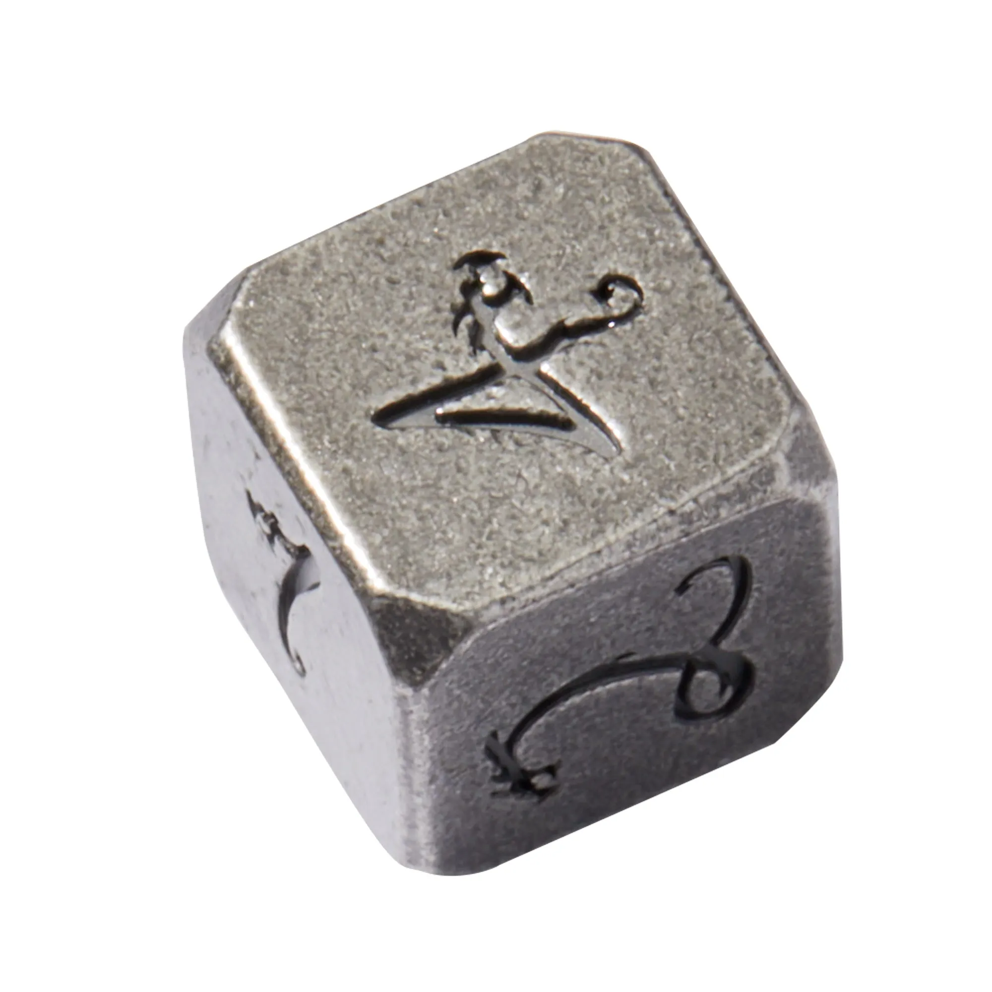 Dwarven Mines Silver Colored Metal 7pc Dice Set