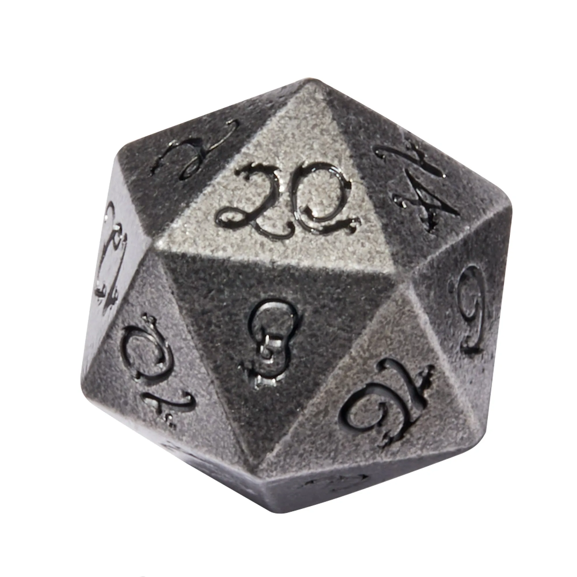 Dwarven Mines Silver Colored Metal 7pc Dice Set