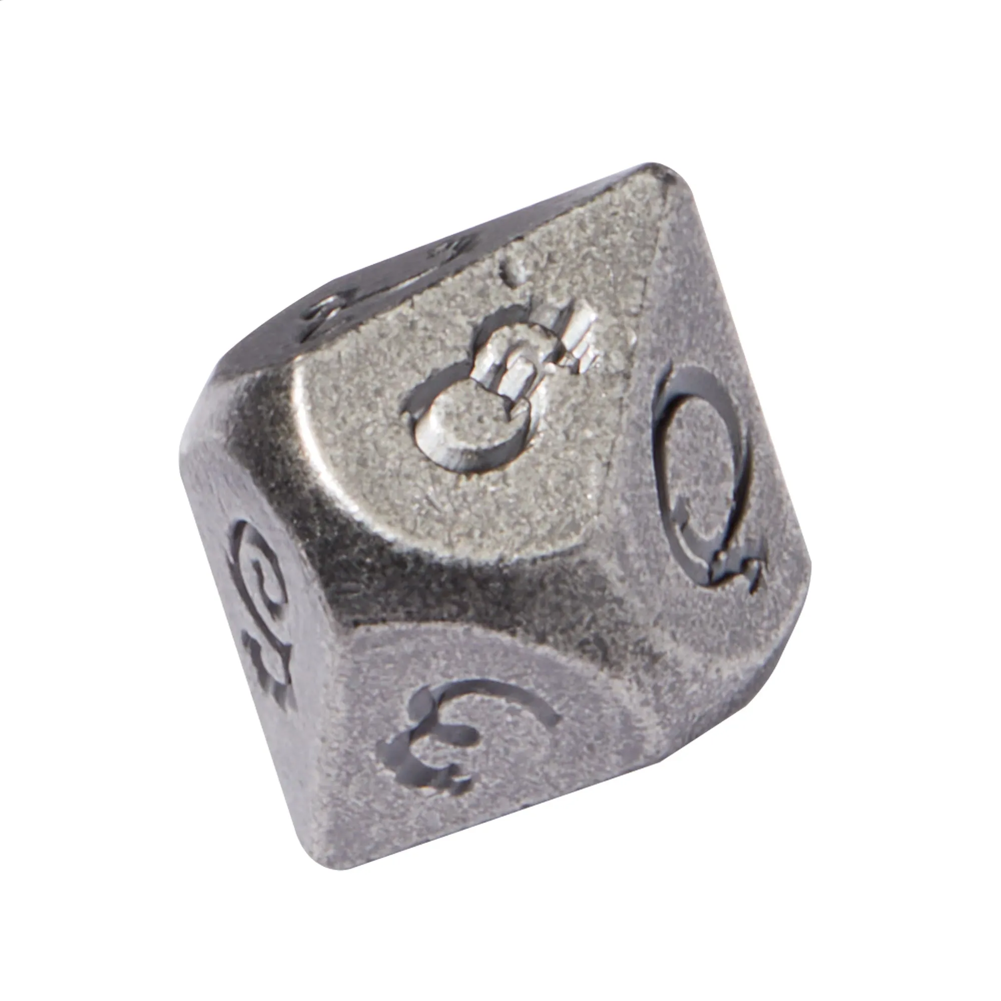 Dwarven Mines Silver Colored Metal 7pc Dice Set