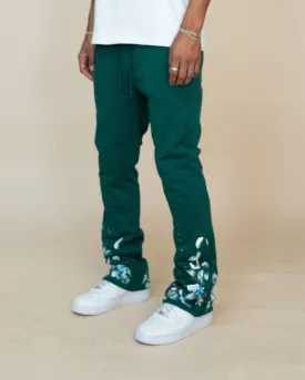 EPTM PAINT SNAP FLARED PANTS EP11711-GREEN