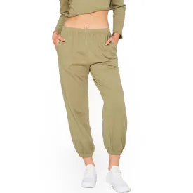 Essential French Terry Sweatpants In Olive