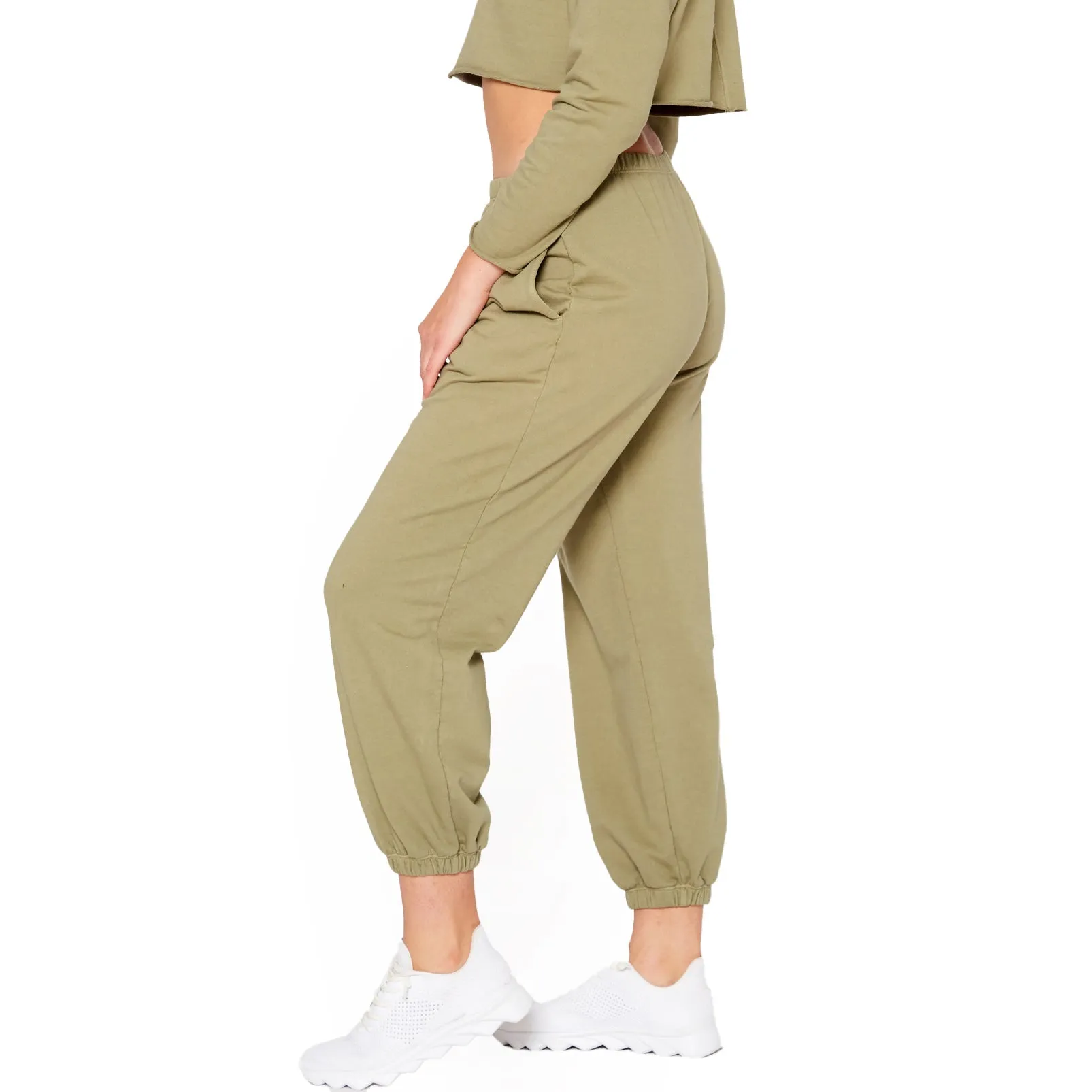 Essential French Terry Sweatpants In Olive