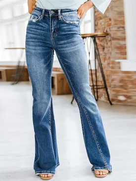 Explore More  Collection - Cat's Whiskers Bootcut Jeans with Pockets