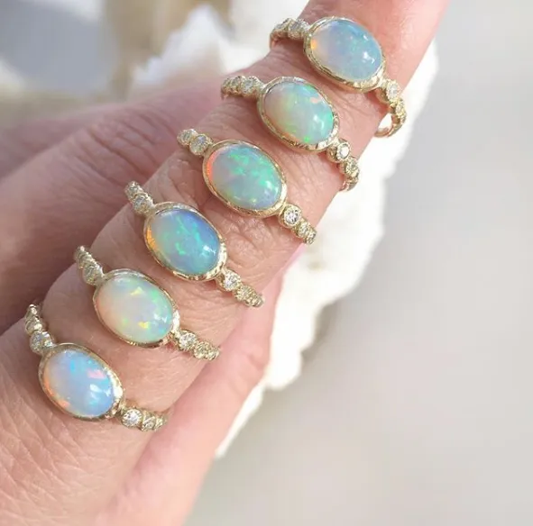 Freshwater Opal Ring