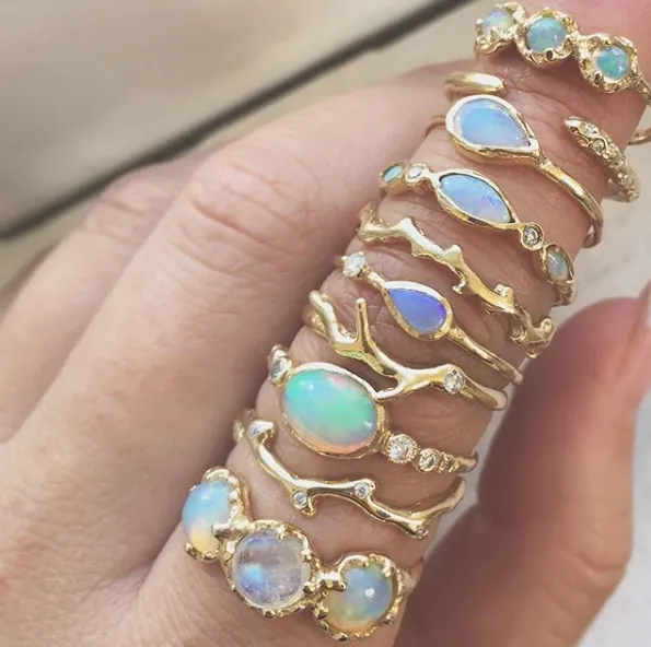 Freshwater Opal Ring