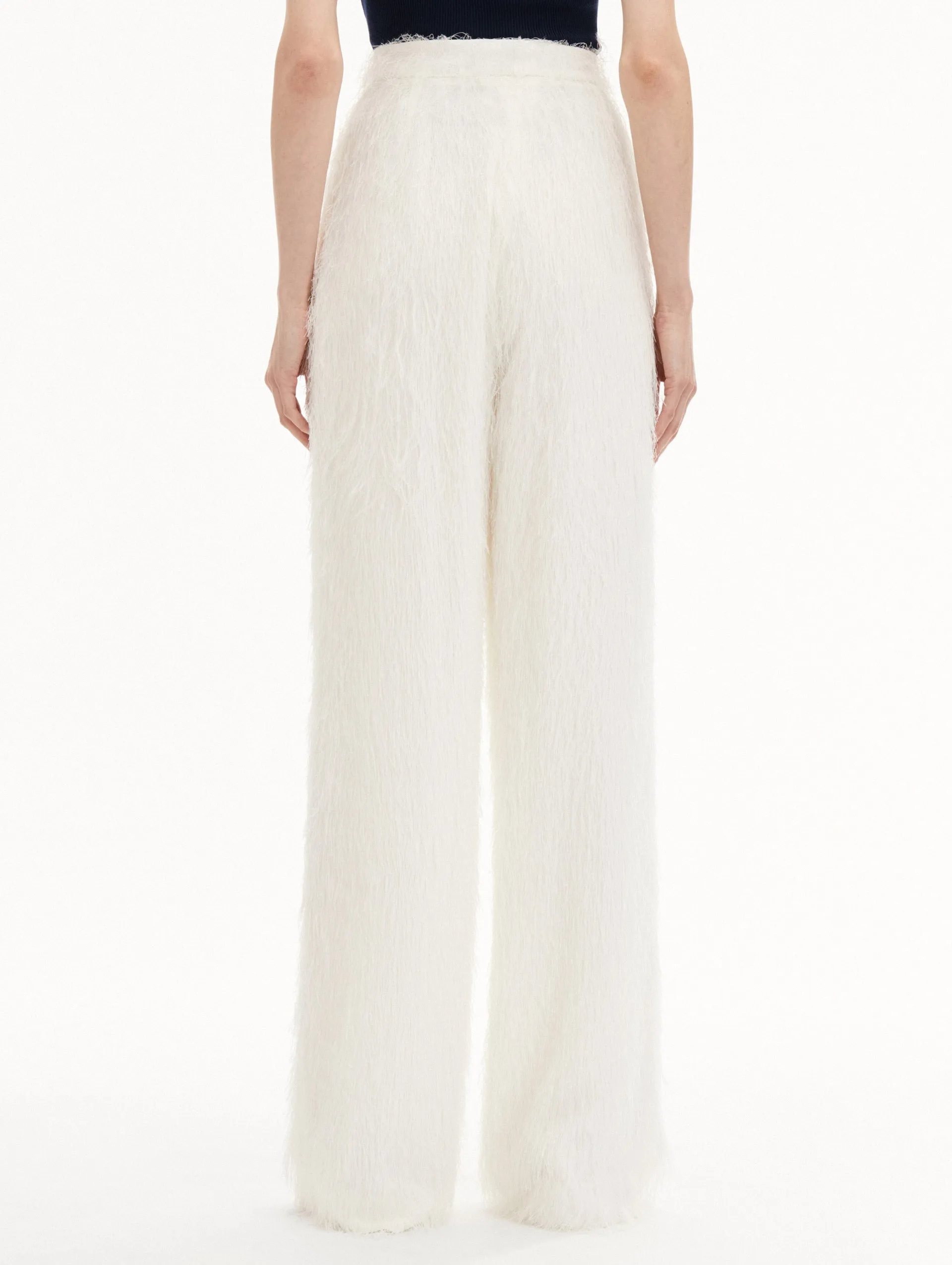 Fringe Fil Coupé Wide Leg Pant