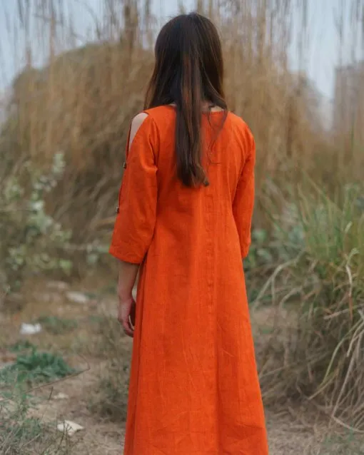 Gerua Tunic Dress - Rust