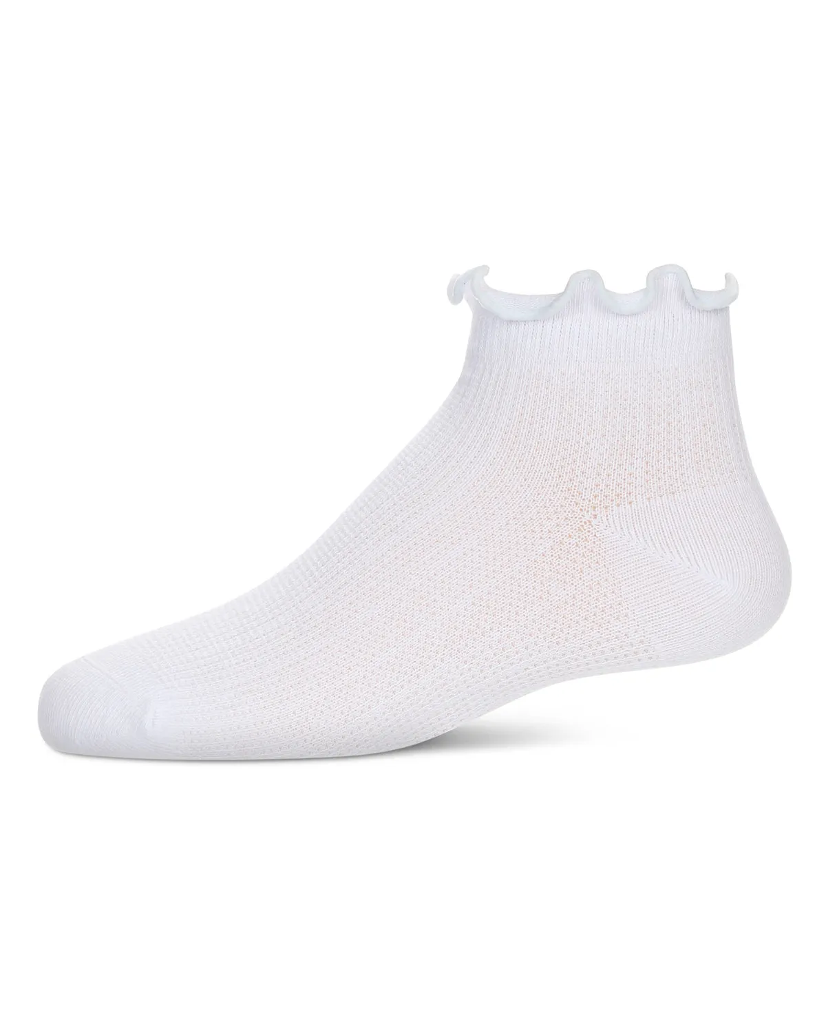 Girls' Colored Ruffle Anklet Socks