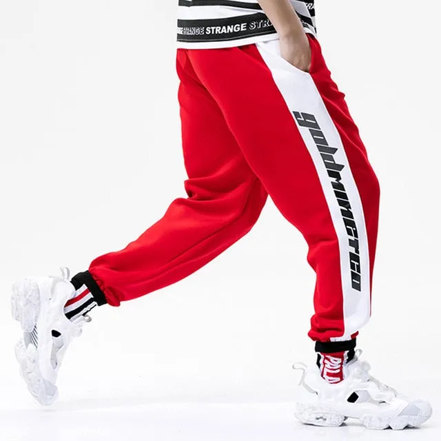 Gold Miner Print Elastic Jogger Sweatpants