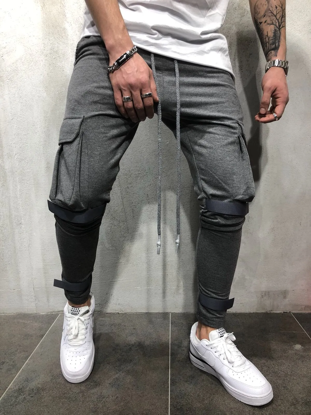 Gray Jogger Pant A55 Streetwear Jogger Pants