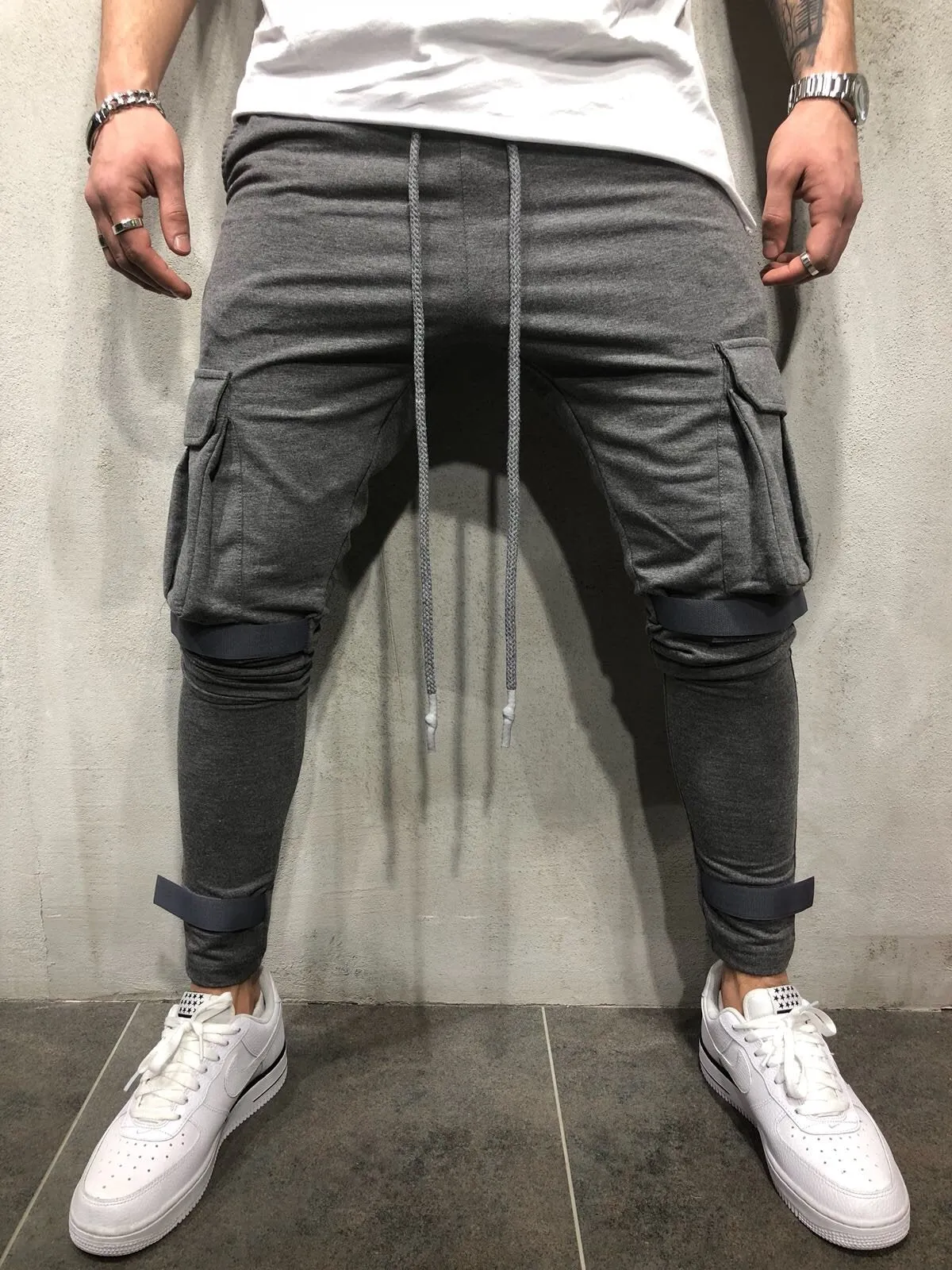 Gray Jogger Pant A55 Streetwear Jogger Pants