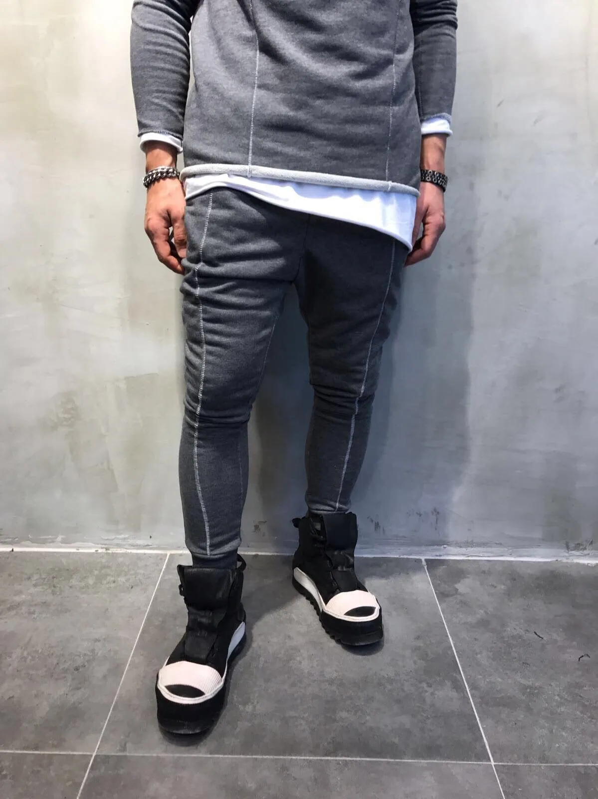 Gray Jogger Pant SJ250 Streetwear Jogger Pants