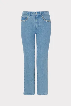 Hali Crystal Embellished Jeans